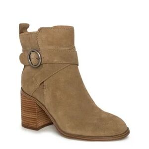 Crown Vintage Women’s Courla Taupe Ankle Booties, Size 8 M